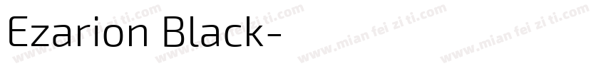 Ezarion Black字体转换